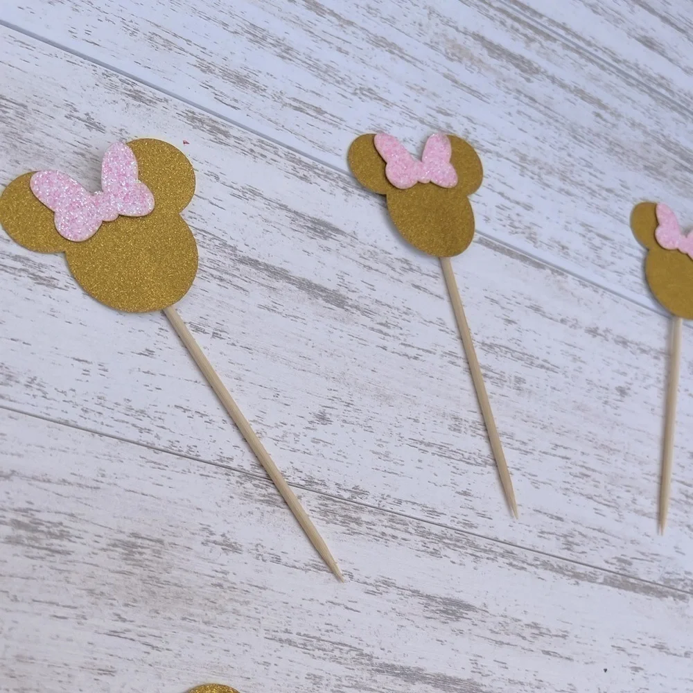 Minnie Mouse | Cupcake topper | Package size 10pcs